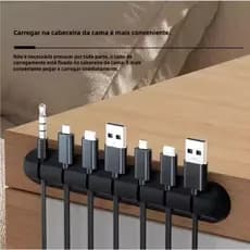 Clipe de Mesa Suporte de cabo de dados organizador de cabo de carro sem perfuração Desktop cabo de carregamento etc..