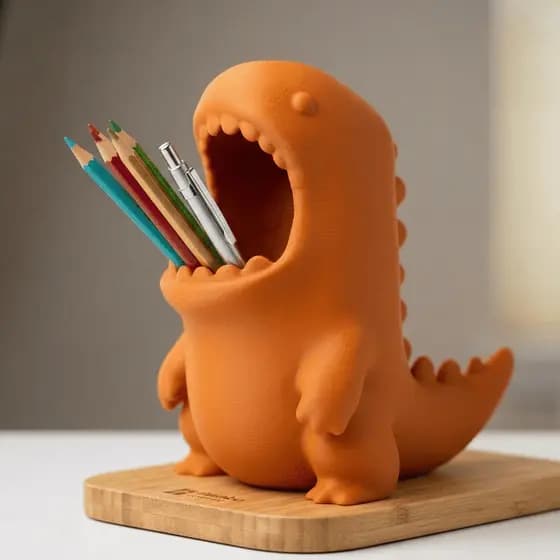 Porta-Objetos e Organizador de Mesa Dinossauro