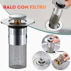 Filtro De Aço Inoxidável Multifuncional Para Ralo De Pia/Banheiro/Anti-Corroso/Liga De Vazamento