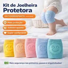 Kit 1/2/3 Pares Joelheira Bebe Engatinhar Infantil Proteção Para Joelhos Crianças Meias Zyoou