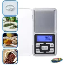 Mini Balança Digital De Bolso Alta Precisão Portátil 0,01g Até 500g Digital LCD Bandeja Cozinha