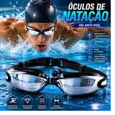 Óculos De Natação Profissional Com Protetor De Ouvido Piscina Praia Anti-Embaçamento Original