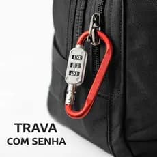 Cadeado com Senha 3 Dígitos Anti Furto para Mochila Mala Capacete Bolsa Bike Bicicleta Mosquetão   .