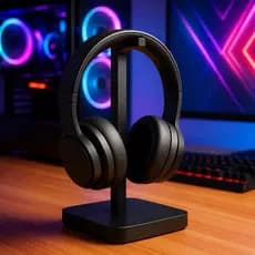 Suporte para Headset Premium de Mesa para Fone Gamer Universal Elegante Minimalista