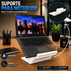 Suporte Para Notebook Laptop Mesa Portátil Ergonômicos Resistente Base Apoio Home Office Escritórios