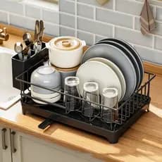 rack De Secagem De Pratos De Bancada De Cozinha , Armazenamento De Utensílios De Ferro Domésticos , org Multifuncional