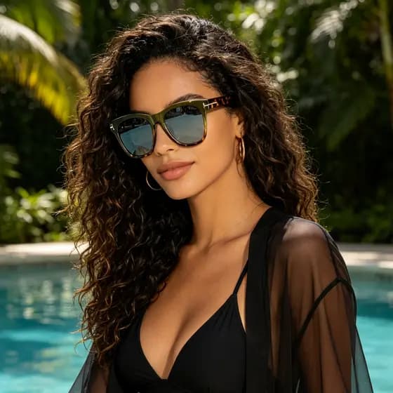 Óculos de Sol Retrô Estilo Europeu Americano com Detalhe em Cruz, Unissex Premium Anti-UV Armação em Borda