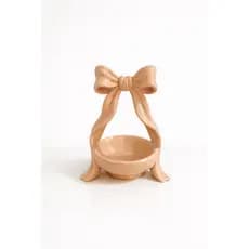 Porta-Jóias Decorativo Laço Organizador de Anéis, Brincos e Bijuterias para Mesa e Quarto, Presente