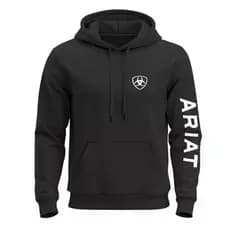 Moletom Ariat Masculino Premium 100% Algodão Com Capuz Blusa de Frio Country Cowboy Rodeio Casual