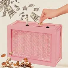 Cofrinho Cofre Guardar Dinheiro Caixa Woodbox 10mil Original