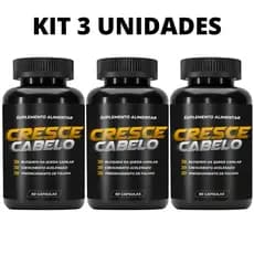 3 Cresce Cabelo 500mg - Fim da Calvice - DIRETO DA FABRICA
