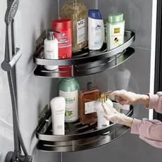 Suporte De Shampoo Prateleiras De Banheiro Sem Furo - Space Aluminium Alta qualidade