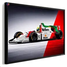 quadro decorativo ayrton senna sena formula 1 f1 1pç Sala quarto hall