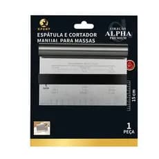 Espátula e Cortador Manual de Massa em Inox | Confeitaria e Cozinha