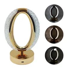 Luminária LED de Mesa Oval com USB | Abajur Moderno Econômico