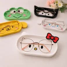 Porta Óculos Hello Kitty Kawaii | Decoração Funcional para Óculos e Acessórios