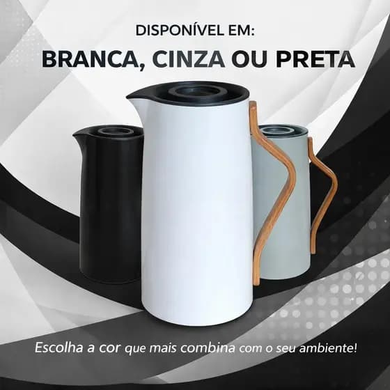 Garrafa Termica Alta Durabilidade Conservacao Calor Frio 1 Litro Cores Lindas Garrafa de Cafe Promoçaoo