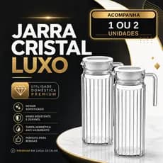 Jarra De Vidro Suíça 1 Litro Jarra Para Suco Água Vidro Resistente