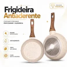 Frigideira Cerâmica Antiaderente Grande A Gás Indução Cooktop Elétrico Frita Sem Óleo Não Gruda 24cm