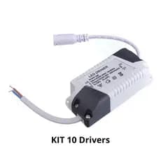 Kit 10 Drivers Para Luminária Led Bivolt 8W-25W