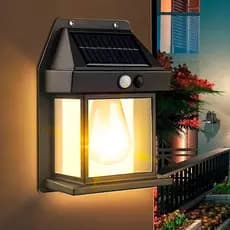 Arandela Luminária Luz Solar Externa Parede Sensor Presença