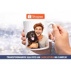 Caneca Personalizada com Caricatura do Pet | Presente para Mãe ou Pai de Pet | Cachorro ou Gato