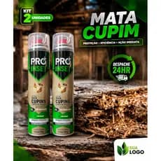 2x Inseticida Spray Mata Cupim Domline Pró Inset Rápido Mata Tudo Sem Cheiro Forte 400ml Ação Instantânea