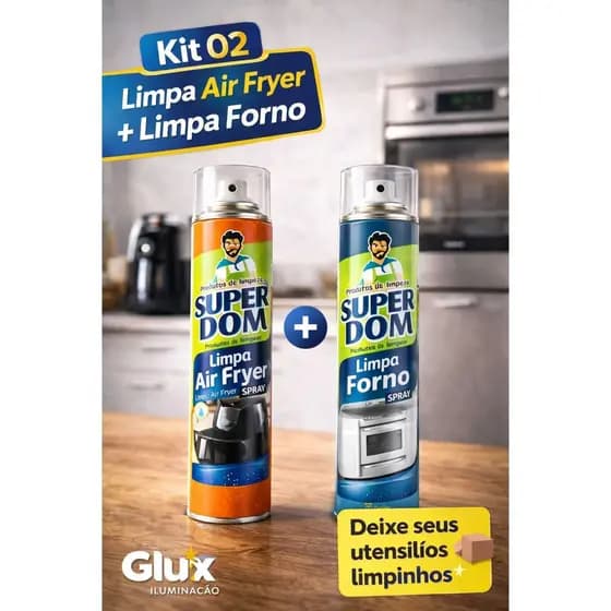 Spray Limpa Air Fryer + Limpa Forno Alto Poder De Limpeza, Dissolve A Gordura Limpeza Sem Esforço 250ml