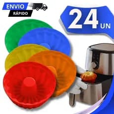Combo Forma Silicone Cupcake Muffin Forminhas Redonda Assadeira Bolinho Doceria formas Utensílios