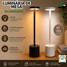 Luminaria Touch Led Sem Fio Recarregavel Aluminio P/ Mesa Cabeceira Quarto Escritorio Luminaria De Mesa Alta Qualidade