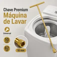Chave T 10mm Longa 62cm Máquina de Lavar Remover Agitador Modelo Universal