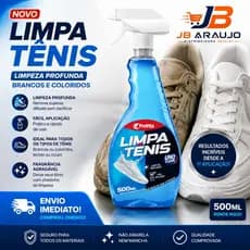 Limpa Tênis ProVita Spray 500ml Limpador de Tênis Branco Couro Sintético Borracha Sola Encardida