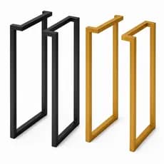 Kit Pé de Mesa Industrial 75x45cm Aço Carbono Instalação Incluso Para Mesa Bancada