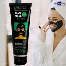 Kit com 2 e 3 unid. Mascara Preta Matto Verde Removedora de Cravos Skin Care Com 1, 2 e 3 Black Mask