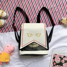 Mochila com tema de anime Cardcaptor Sakura, Menina do Segundo Elemento, Carta Mágica, Alça Fofa, Alina, Palhaço