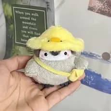 Chaveiro de Pelúcia Kawaii Cappain Chen, Brinquedo de Pinguim Fofo, Presente de Aniversário