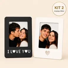 Kit 2 Porta Retrato Instax Mini Tipo Polaroid Presenta dia dos Namorados Porta Retrato Decoração