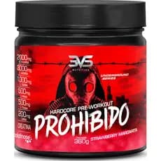 PROHIBIDO PRÉ TREINO 360g - Sabor: Strawberry Margarita (Morango) - A Combinação Perfeita de 8 Ingredientes que proporci