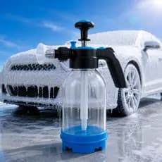 Pulverizador Espuma Snow Foam Neve 3 em 1 Manual 2L Azul Alta Pressão Ajustável Carro Moto Plantas Profissional Prem