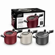 Panela MTA Pressão 4,5L com Visor Superior Vidro