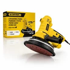 Lixadeira Elétrica de Parede Com Aspirador Embutido LED Bomvink 750w BOM-9622
