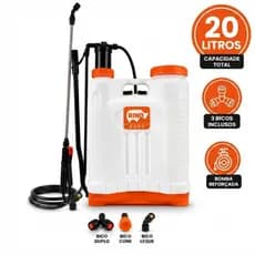 Pulverizador 20L Manual Costal Com Alças Bomba Pulverização