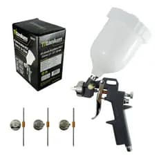 Pistola de Pintura Profissional HVLP 600ml com 3 Bicos 1.2 1.5 1.8 para Pintura Automotiva e Geral