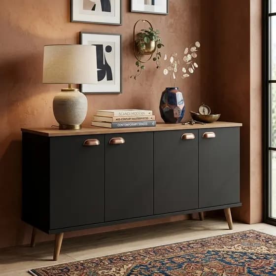 Buffet Multiuso Compacto com Portas Prático e Moderno