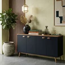 Buffet Aparador Multiuso para Sala Quarto e Hall Design Moderno
