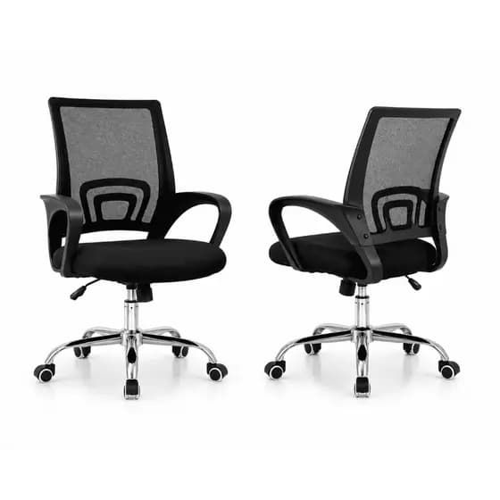 Kit Home Office com 2 Cadeiras Ergonômicas Resistentes