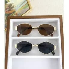 NEWS Kit 2 Peças De Óculos De Sol feminina Oval Vintage Com Proteção UV Hexagonal Armação De Metal Y2K Mulheres E Homens