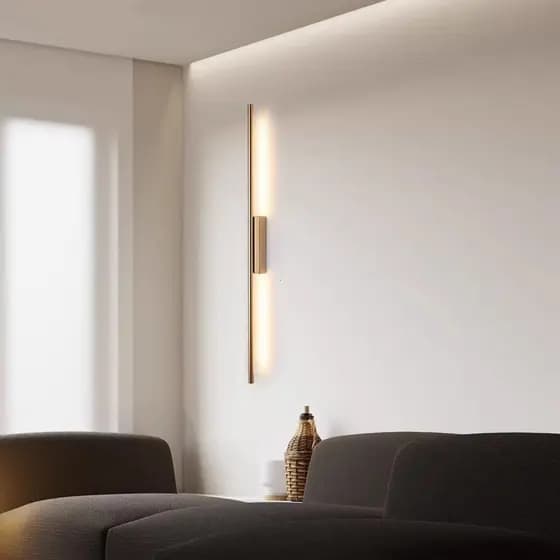 Arandela LED Minimalista Design Vertical Linear Luz Quarto, Corredor e Hall de Entrada