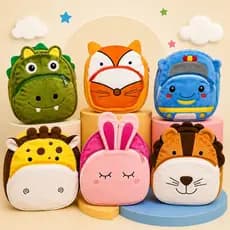 Mochila Bolsa Infantil de Pelucia Fofa Mochila Infantil Para Menina Menino Escola Passeio Dia a Dia