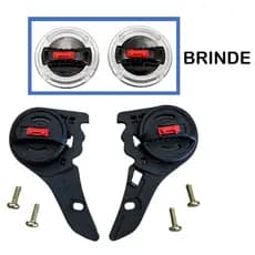 Kit Reparo Viseira Capacete Par Ls2 FF358 FW3 GT GTN GTX + Parafusos + Par Botão Transparente Brinde